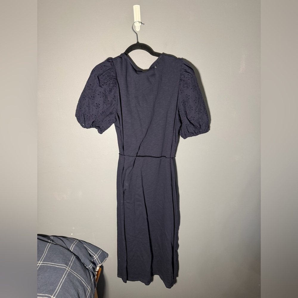Boden Broderie Mix Jersey Midi Dress Size 14 - Picture 5 of 5
